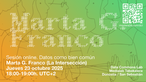 Datos como bien común #2: Marta G. Franco. Jueves 23 de octubre 2025. 18:00h