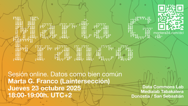 Datos como bien común #3: Marta G. Franco. Jueves 23 de octubre 2025. 18:00h