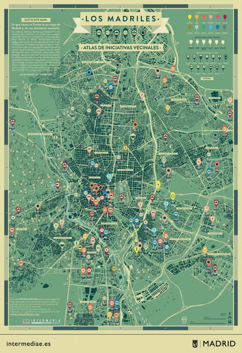 Mapa Los Madriles. Versión 2017
