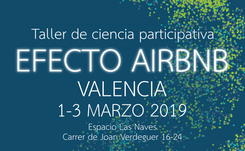 Cartel Efecto Airbnb Valencia para newsletter