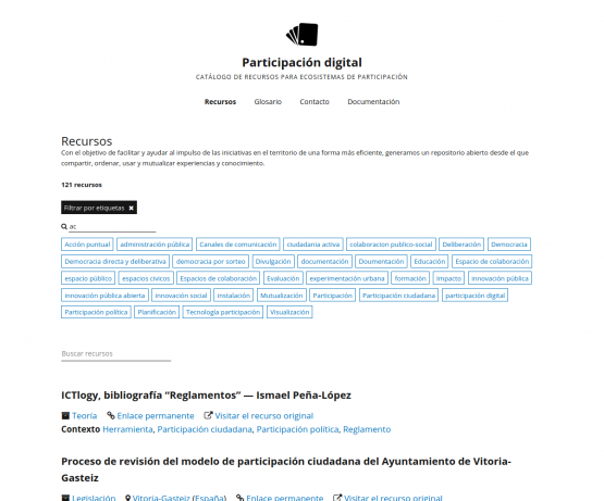 Captura de pantalla de participaciondigital.es