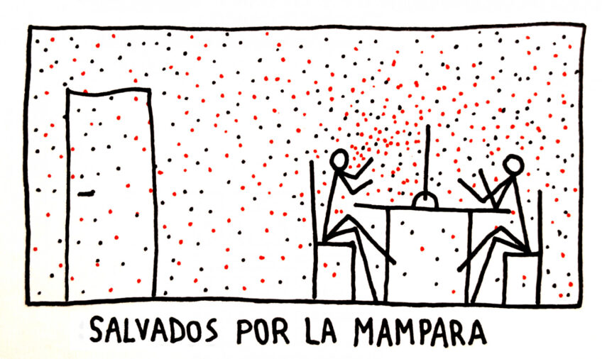 Salvados por la mampara. Serie En el aire