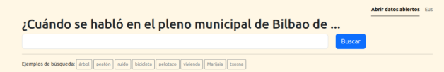 Abrir Datos Abiertos. Busca en las actas de los plenos municipales