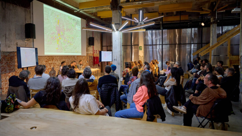 Momento del evento "La dimensión espacial de la memoria" en Matadero Intermediae, el 24 de octubre de 2025